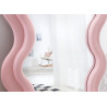 Grand miroir vague rose 160 cm