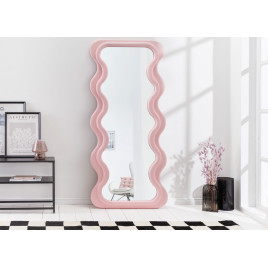 Grand miroir vague rose 160 cm