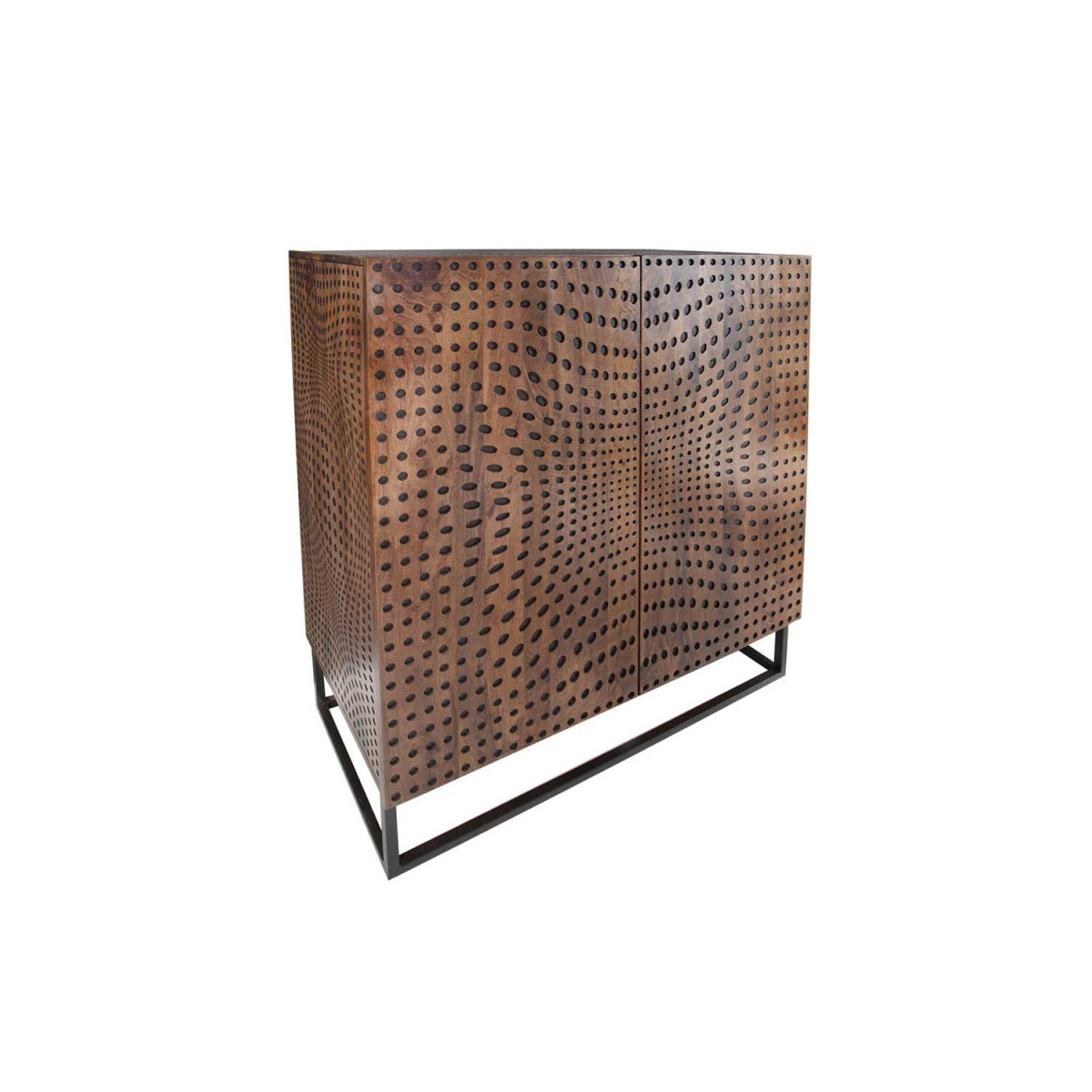 Buffet haut illusion 2 portes 120 cm à motifs