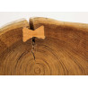 Table basse bois tronc d'arbre rustique