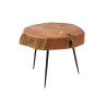 Table basse bois tronc d'arbre rustique