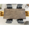 Table salle à manger 2m bois d'acacia gris