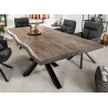 Table salle à manger 2m bois d'acacia gris