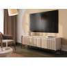 Meuble TV 4 portes beige sable 167 cm