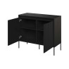 Commode moderne 2 portes noir