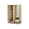 Armoire chambre enfant avec rangement 135 cm