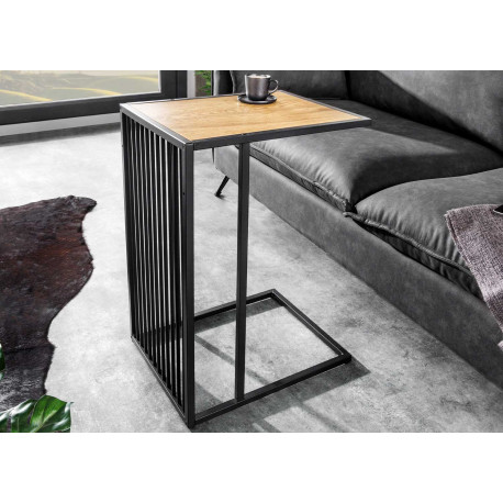 Table d'appoint carrée 60 cm industrielle