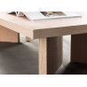Table basse rectangulaire 140 cm chêne blanchi