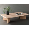 Table basse rectangulaire 140 cm chêne blanchi