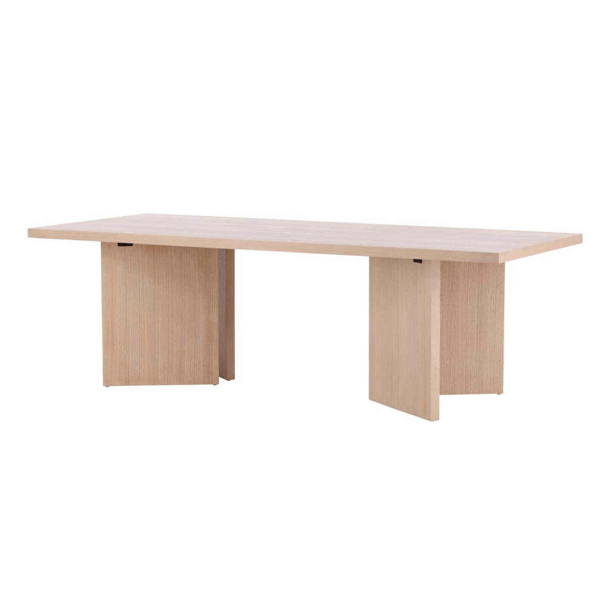 Table à manger rectangulaire chêne blanchi 2m40