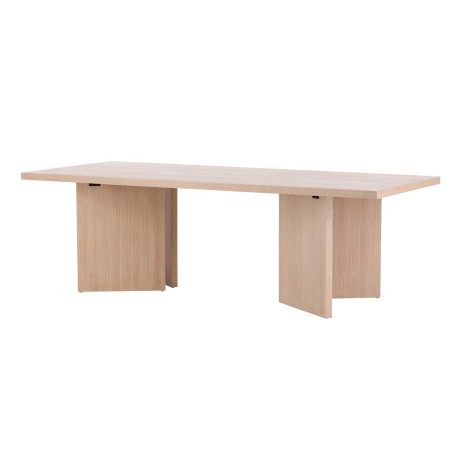 Table à manger rectangulaire chêne blanchi 2m40
