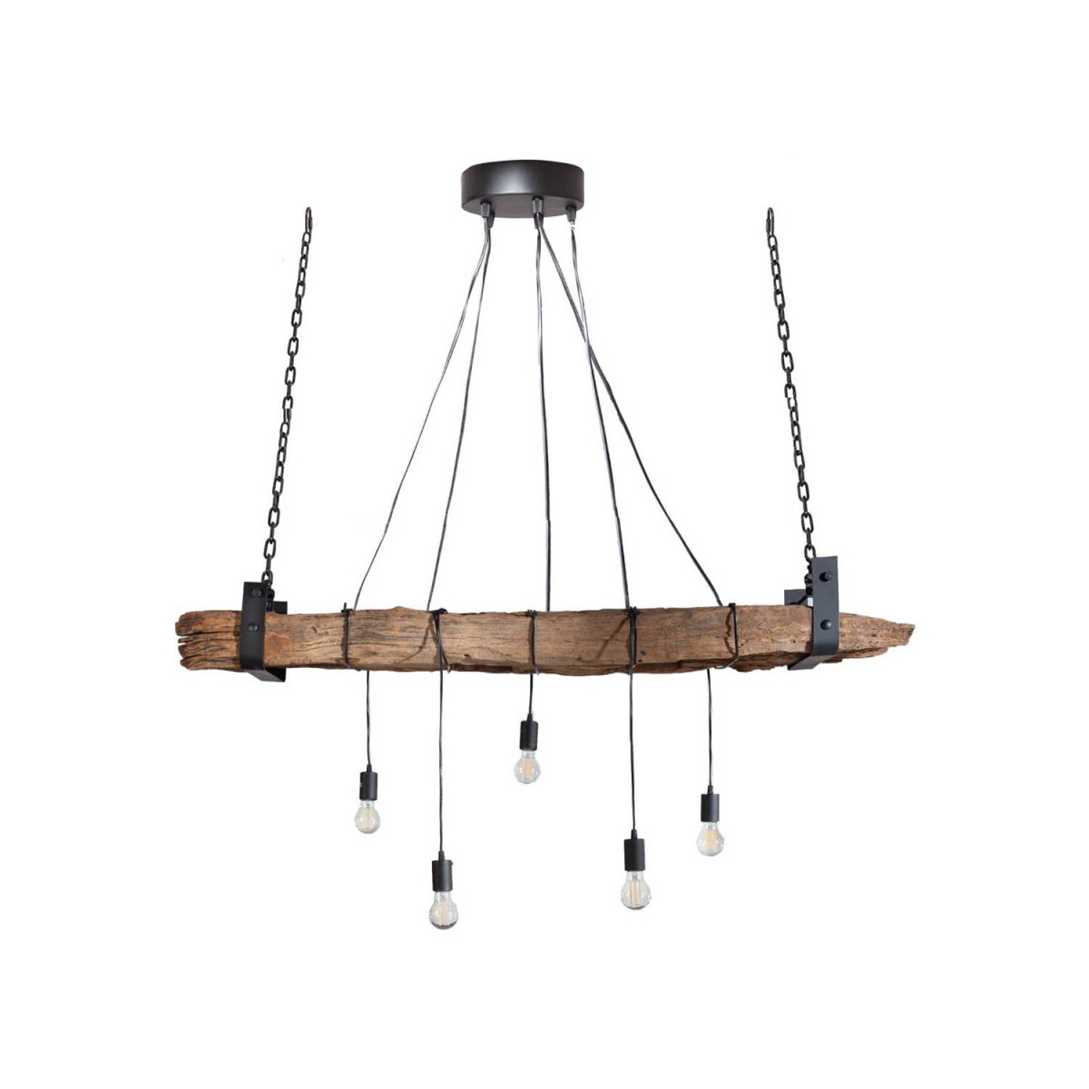 Suspension poutre bois 152 cm
