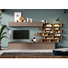 Ensemble tv mural moderne 345 cm avec rangements