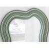 Miroir mural vague vert sauge 100 cm