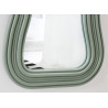 Miroir mural vague vert sauge 100 cm