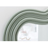 Miroir mural vague vert sauge 100 cm