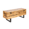 Banc coffre 115 cm en bois de manguier