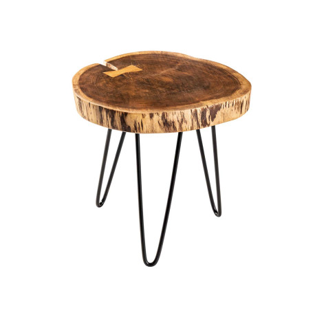 Table d'appoint ronde bois d'acacia 40 cm