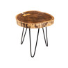 Table d'appoint ronde bois d'acacia 40 cm