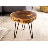 Table d'appoint ronde bois d'acacia 40 cm