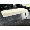 Banc en velours champagne 1m