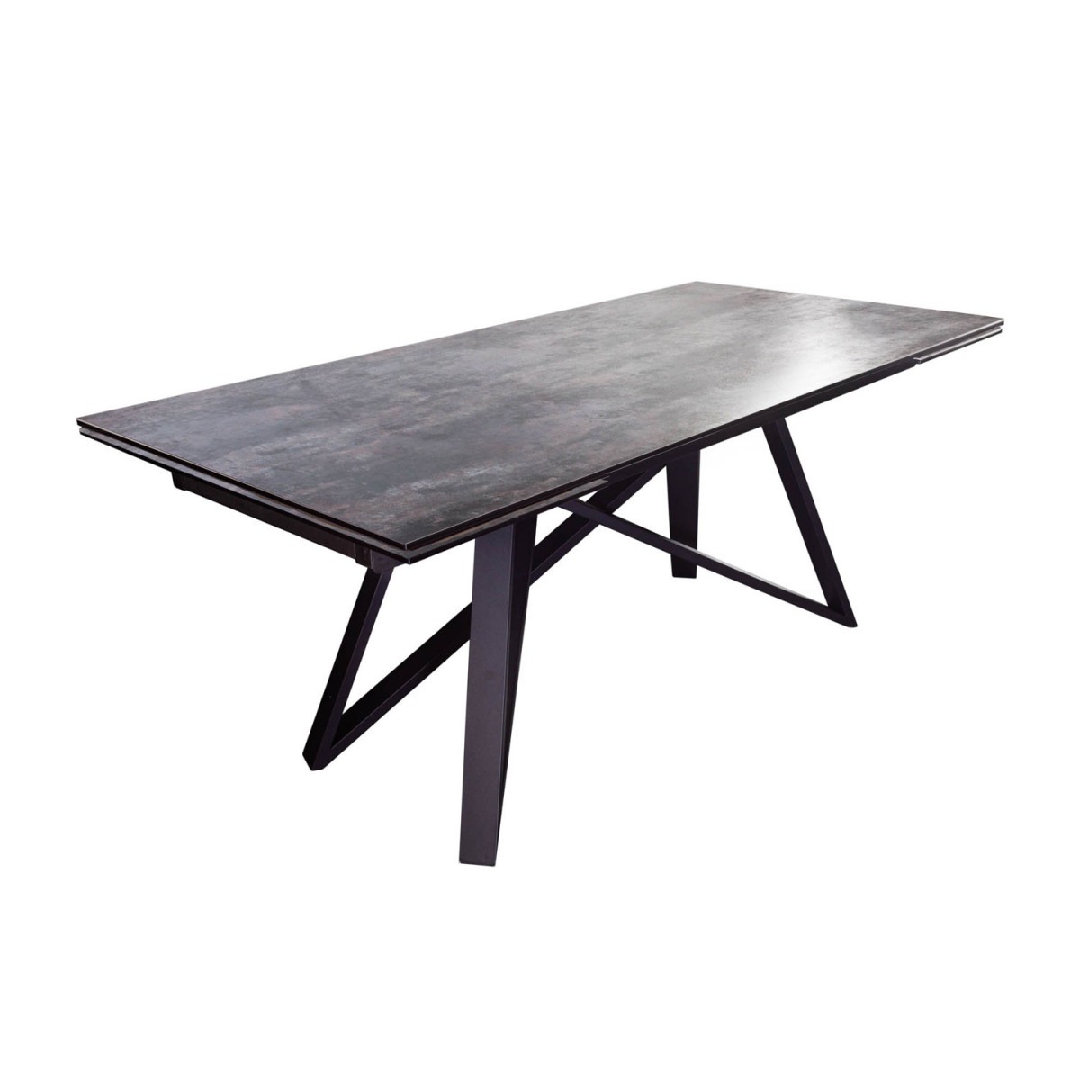 Table à manger 180 cm extensible 12 personnes céramique lave