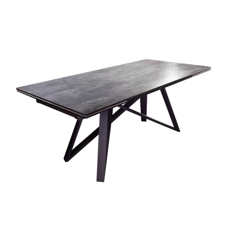 Table à manger 180 cm extensible 12 personnes céramique lave