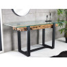 Table console 150 cm verre et teck