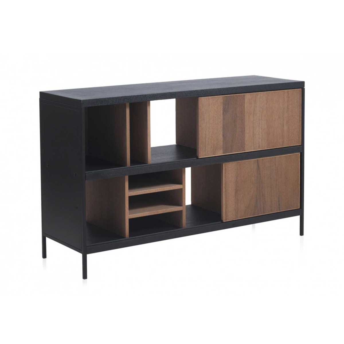 Buffet en bois à portes coulissantes 120 cm