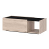 Table basse rectangulaire 2 portes et 1 niche