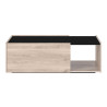 Table basse rectangulaire 2 portes et 1 niche