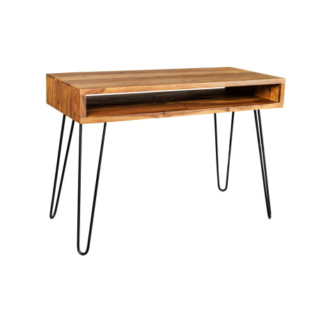 Bureau 1 compartiment 110 cm bois et métal