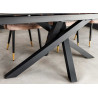 Table à manger 180 cm extensible 160 cm céramique taupe