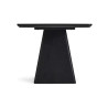 Table à manger 180 x 90 rectangulaire chêne noir