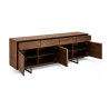 Buffet 4 portes et 4 tiroirs 205 cm noyer