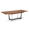 Table de salle à manger extensible noyer 2m-2m50