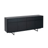 Buffet 4 portes et 4 tiroirs 205 cm chêne noir