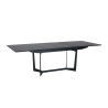 Table de salle à manger extensible chêne noir 2m-2m50