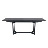 Table de salle à manger extensible chêne noir 2m-2m50