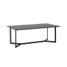 Table basse rectangulaire 140 cm chêne noir