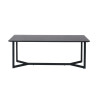 Table basse rectangulaire 140 cm chêne noir