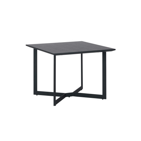 Table basse carrée 70 cm chêne noir