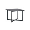 Table basse carrée 70 cm chêne noir