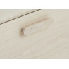 Table basse rectangulaire 2 tiroirs 120 cm chêne blanchi