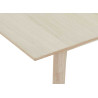 Table à manger extensible 220 à 320 cm chêne blanchi