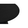 Table basse ronde 80 cm chêne noir