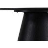 Table basse ronde 80 cm chêne noir