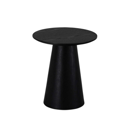 Table d'appoint ronde 45 cm chêne noir