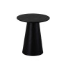 Table d'appoint ronde 45 cm chêne noir