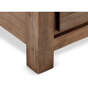 Table basse rectangulaire 120 cm bois brun 4 tiroirs